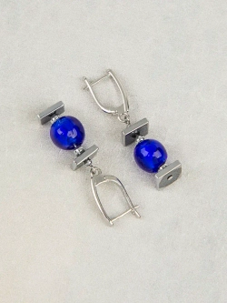 Серьги женские бижутерия из муранского стекла