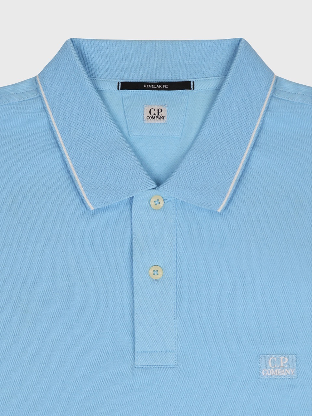 Поло C.P. Company Stretch Piquet Line Light Blue