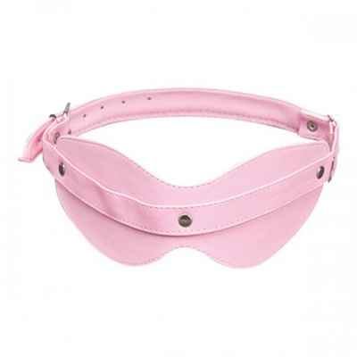 Маска на глаза из искусственной кожи (розовая) (Цвет: розовый)
