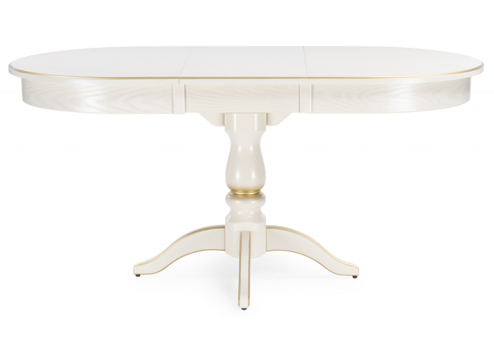 Стол деревянный Woodville Сайрус слоновая кость, золото