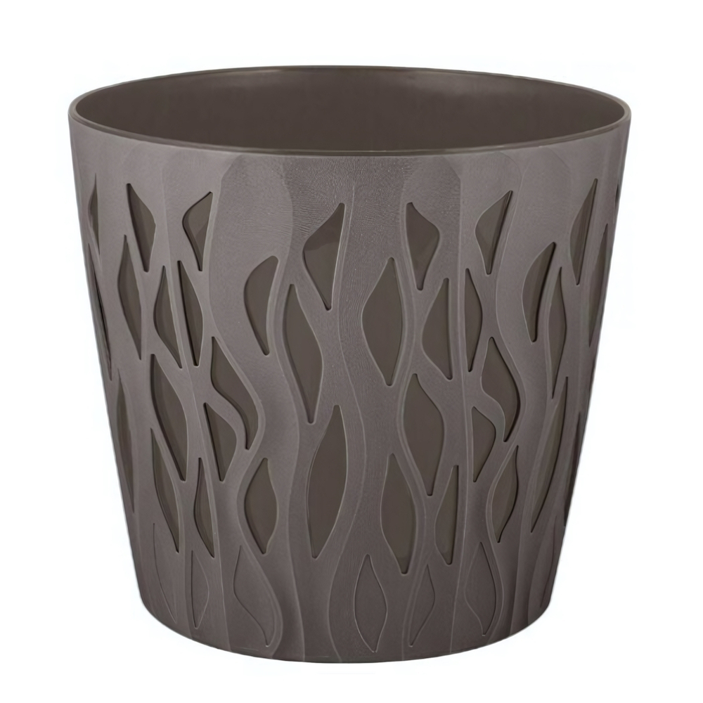 Горшок для цветов InGreen Winds D 340мм/20 л с дренажной вставкой 18,7л антрацит