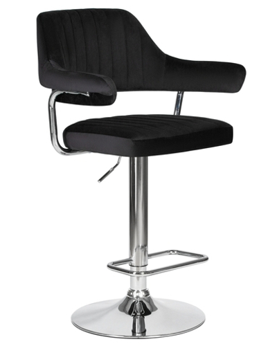 Стул барный DOBRIN CHARLY, черный велюр (MJ9-101)