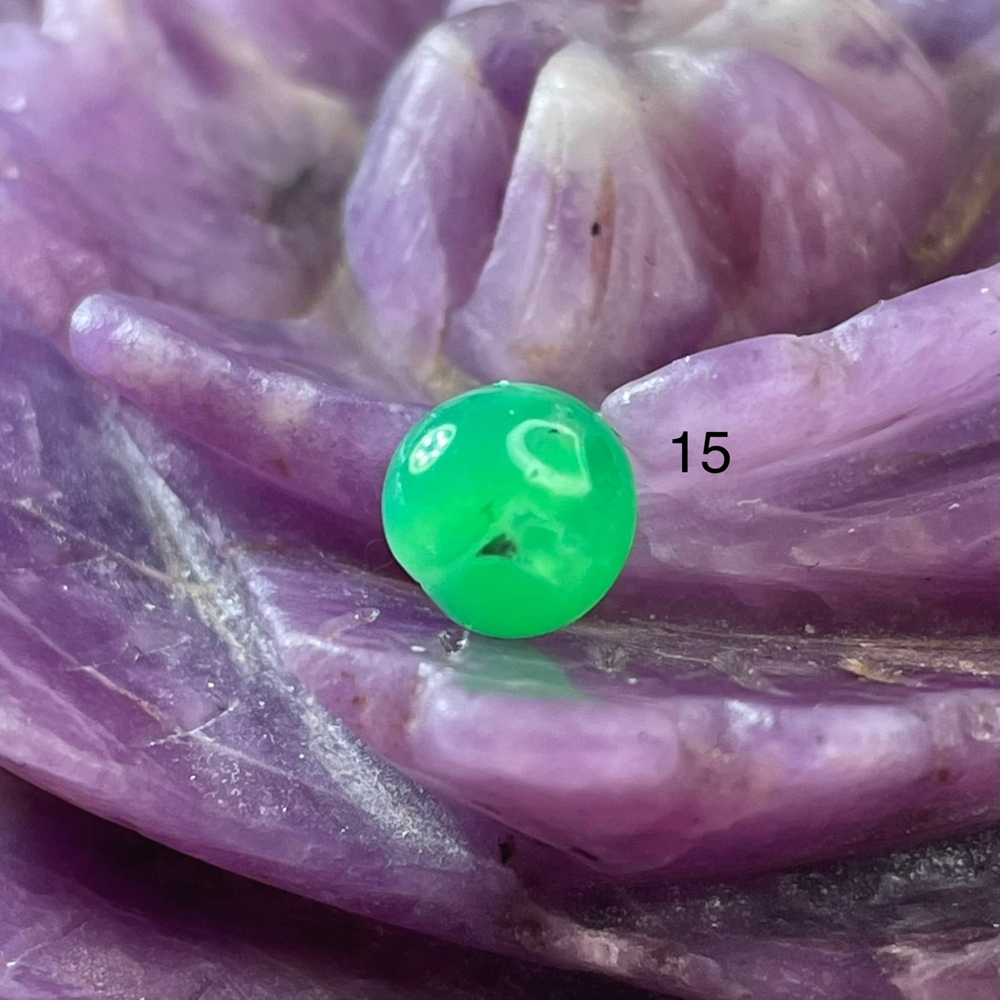 53243 Хризопраз Бусина 7-7,5мм-13