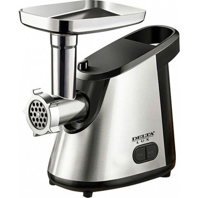 Мясорубка электрическая Delta, Lux DE-600M, 3000 Вт, реверс, 2.5 кг/мин, чер