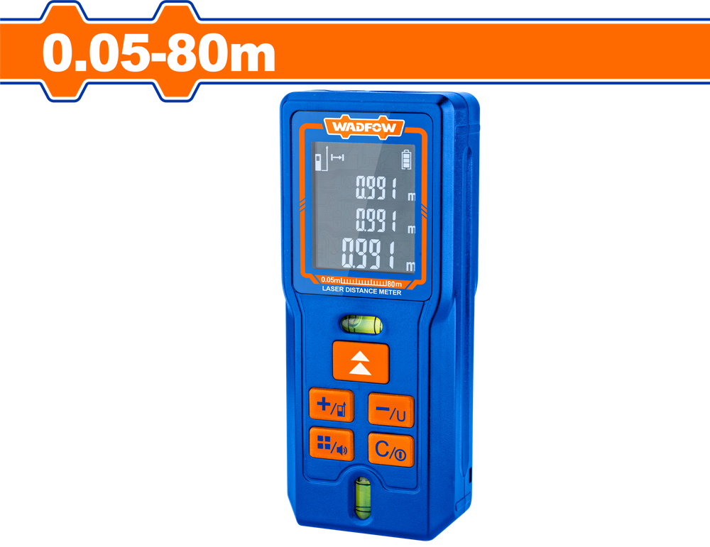 Дальномер лазерный 0.05-80 м (40) WADFOW WDL1508