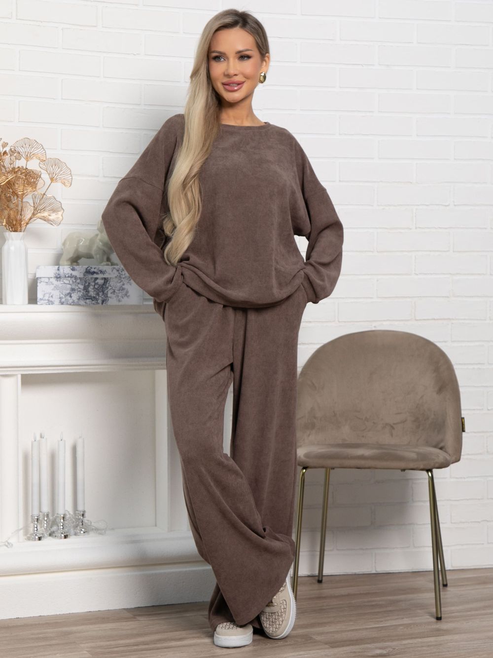 Костюм Августа ХИТ (коричневый) К15147-5М LT Collection