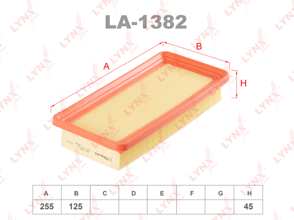 Фильтр воздушный  LYNX LA-1382