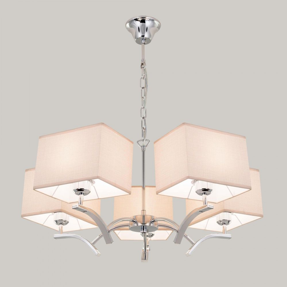 Citilux Эвора Квадро CL460251 Люстра с бежевыми абажурами