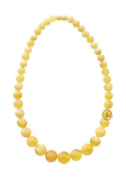 круглые бусы из янтаря