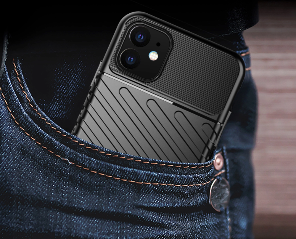 Чехол для iPhone 11 цвет Black (черный), серия Onyx от Caseport