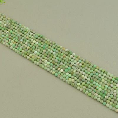 Нитка Хризопраз 39 см. 4,5 мм. (Без замка)