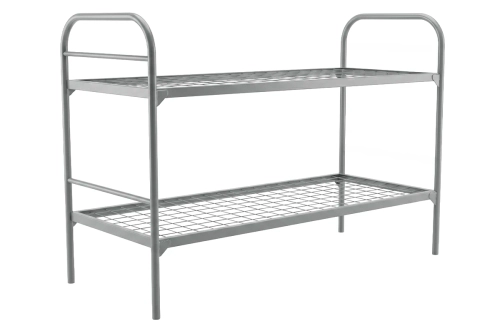 Кровать металлическая двухъярусная "Бюджет", 80х190 см, сетка 100х100