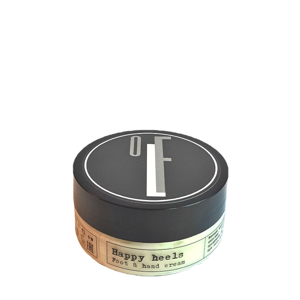 Крем для ног и рук OLFACTORIUS "Happy Heels" ("Счастливые пяточки", мятный крем-пилинг с кислотами ). (50мл.)