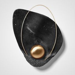 Настенный Светильник Clam Черный Мрамор By Imperiumloft