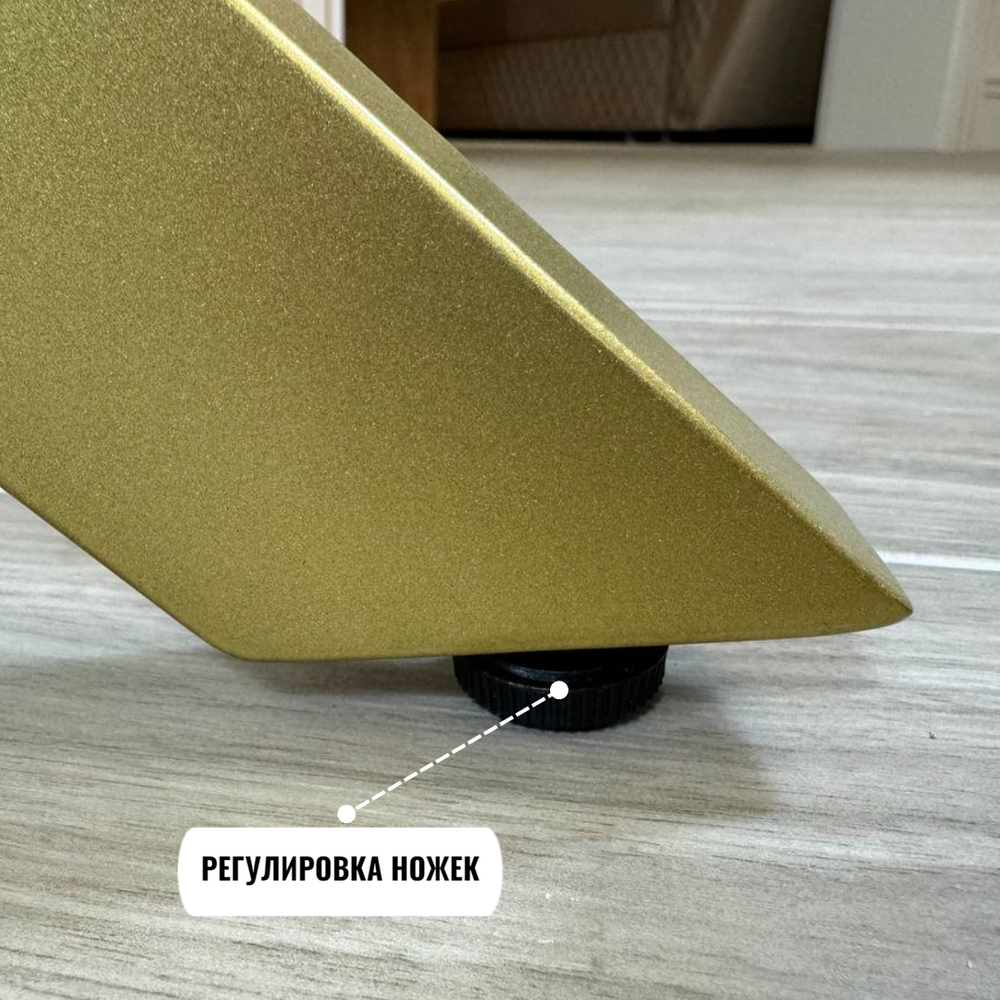 Стол круглый стеклянный "Белый глянец"