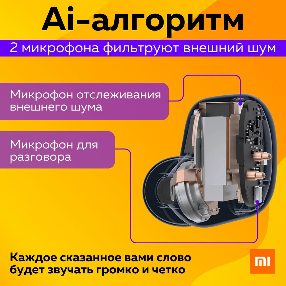 Наушники беспроводные Redmi Buds 4 белый (M2137E1)