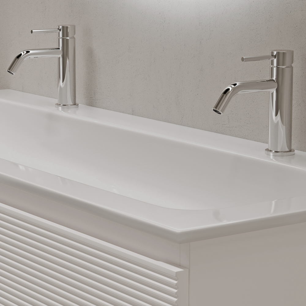 Тумба подвесная под раковину Sancos Folk, Bianco 1195х445х500