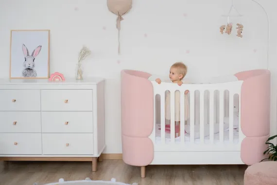 Кровать-трансформер Ellipse Kidi Soft Розовая