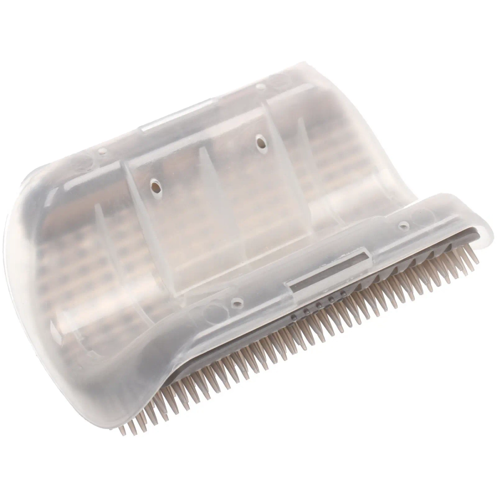 Щетка для вычесывания шерсти угловая «Счастливый хвост!», цвет серый, 12,4*8см (коробка)