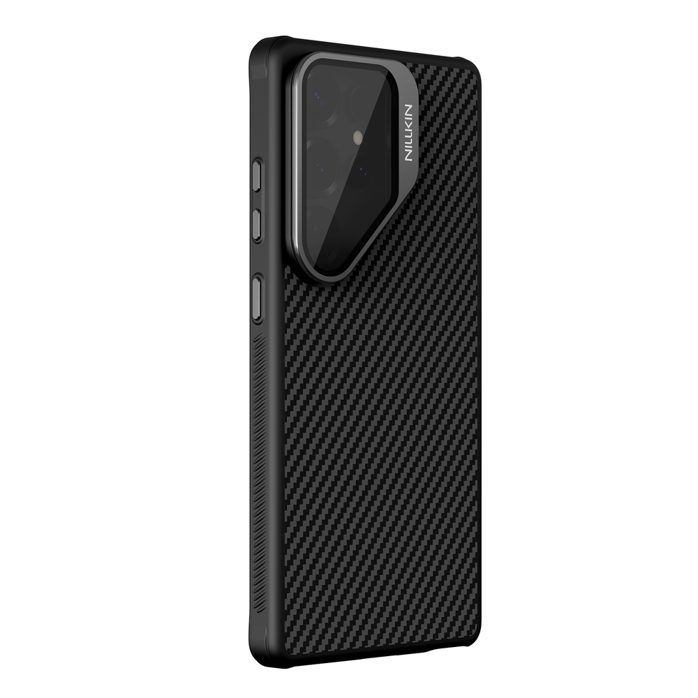 Чехол из карбона с MagSafe для Samsung Galaxy S25 Ultra, серия CarboProp Magnetic (версия с прозрачной крышкой) от Nillkin
