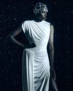 Платье с буфом