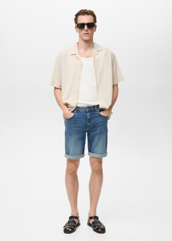 Бермуды из денима slim fit