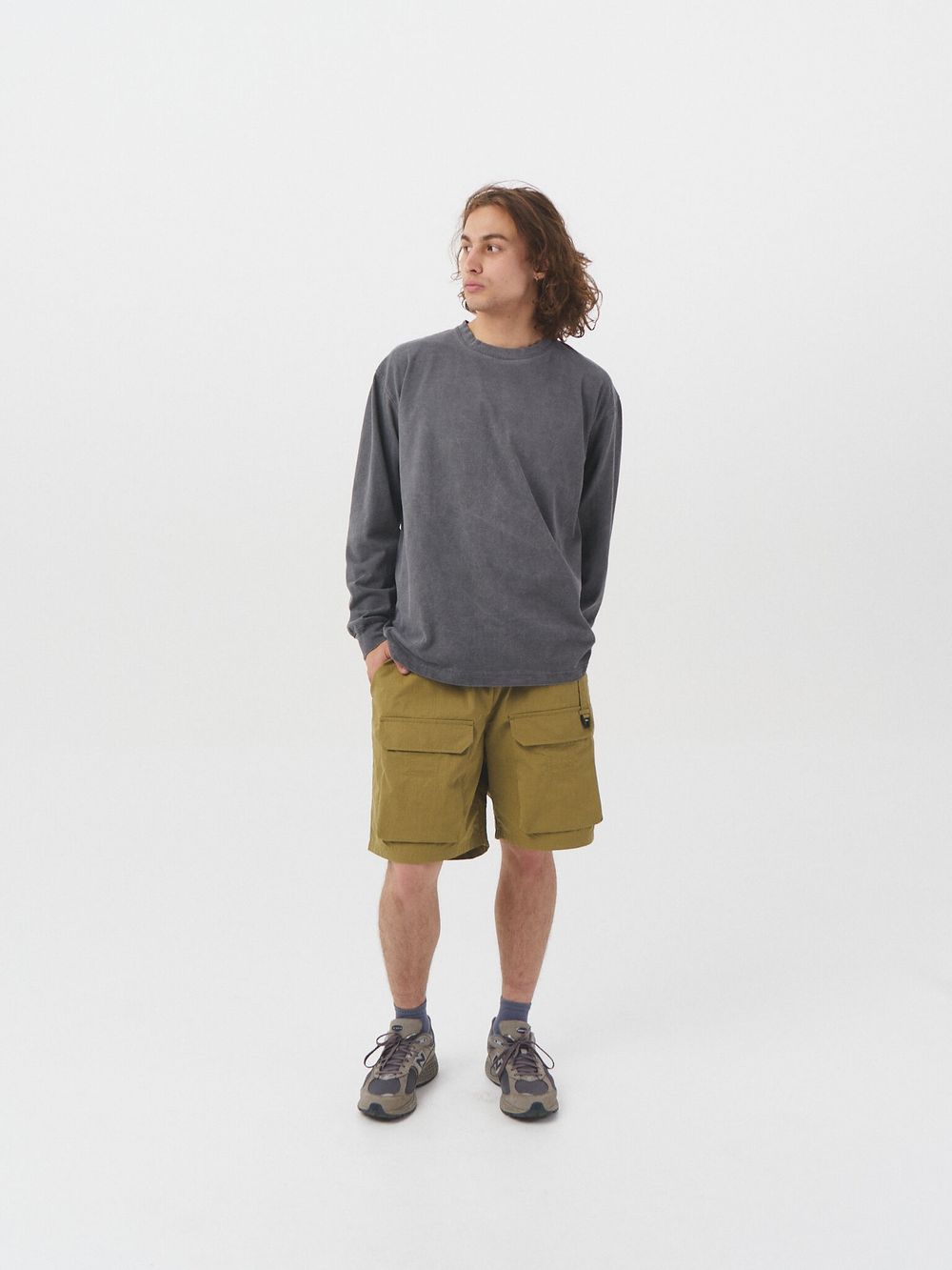 Лонгслив Меч SS23 Garment Dyed Grey