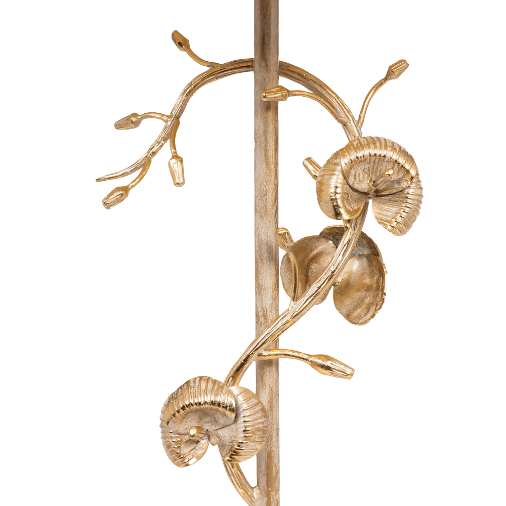 Декоративный столик Орхидея Фиори Айвори Мраморное золото