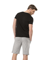 Футболка мужская с V-образным вырезом черный