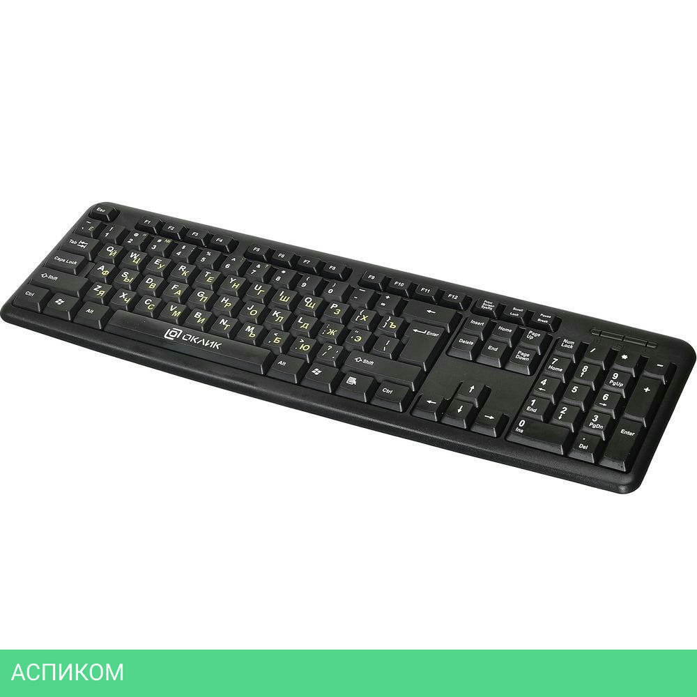 Клавиатура Oklick 130M черный