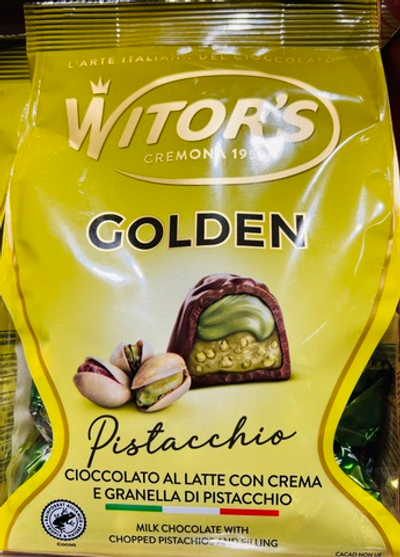 Конфеты с кремовой начинкой из фисташки «GOLDEN” (0, 200 кг)