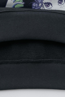 ZARA ТОЛСТОВКА С ПРИНТОМ KPOP DEMON HUNTERS™ NETFLIX ©, АНТРАЦИТОВО-СЕРЫЙ