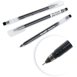 Ручка гель 0,5мм. чёрная корпус прозрачный (Darvish)