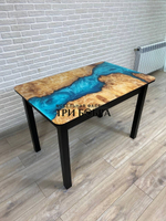 Стол стеклянный раздвижной "Река"