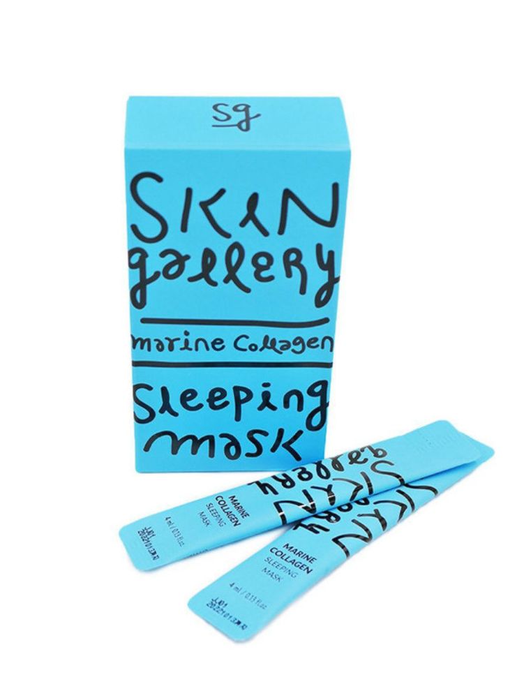 Ночной гель-крем с морским коллагеном для лица Skin Gallery Marine Collagen Sleeping Mask , 1 шт