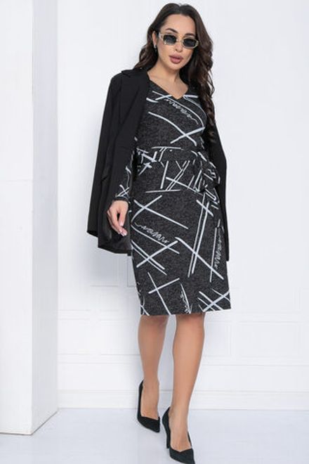 Платье Альмерия (черно-серое) П12499 LT Collection