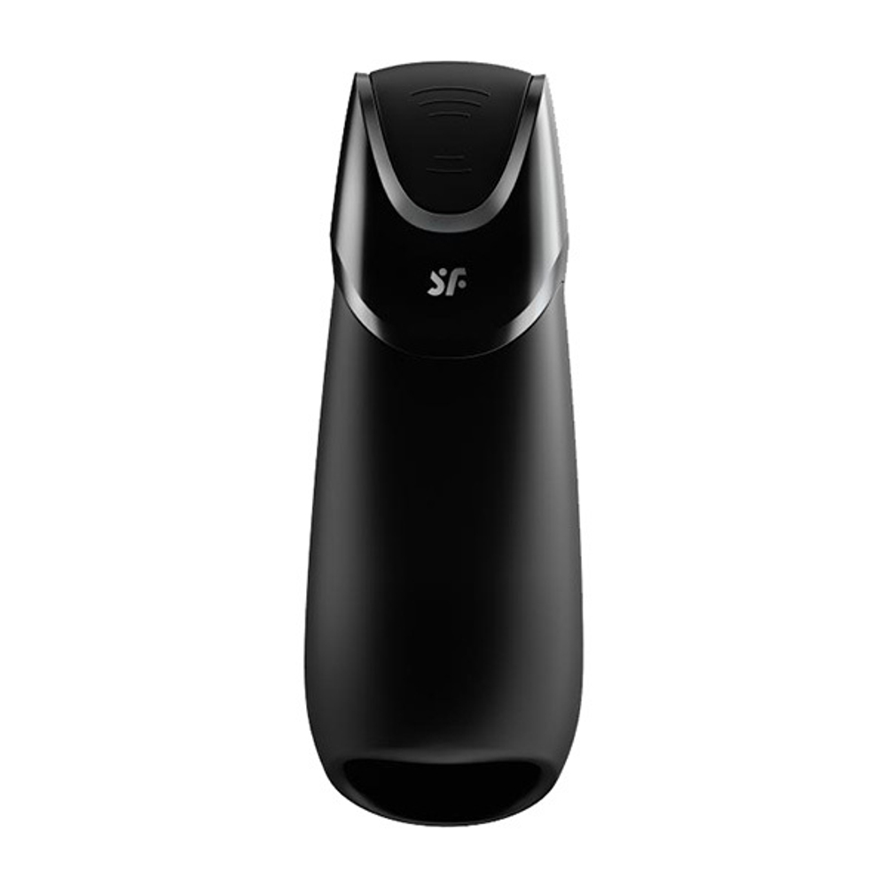 Черный мужской вибромастурбатор 17,1см Satisfyer Men Vibration+