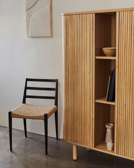 Mailen Буфет с 2 дверцами из ясеневого шпона натуральной отделки 110 x 140 см