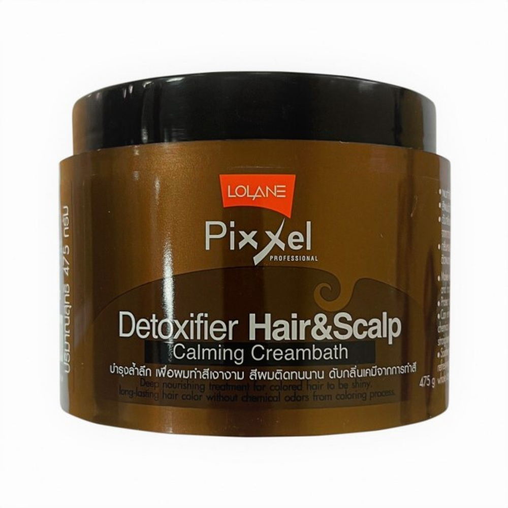 Детокс-маска для окрашенных волос Lolane Pixxel Detoxifier Hair & Scalp, 475 гр.