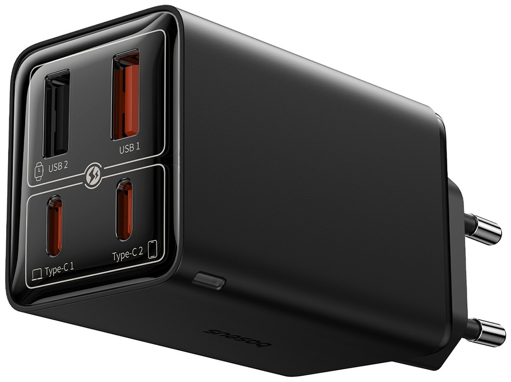 Зарядное устройство Baseus GaN6 Pro 2C+2U 65W USB Type-C, USB черный