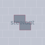 Берг 300*200 Золотистый камень (Stein Chrome) 80 мм