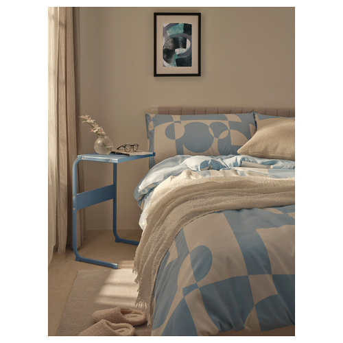Комплект постельного белья IKEA BRUKSVARA (БРУКСВАРА), Голубой с рисунком, 150х200 см
