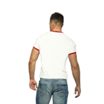 Белая мужская футболка с провокационным принтом (Размер: S) (Цвет: белый)