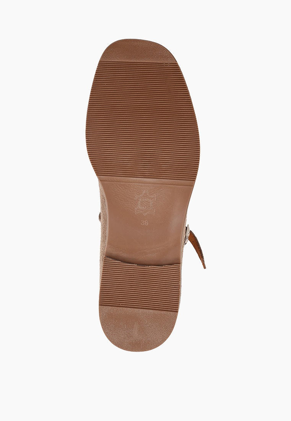 Туфли // Mary Jane Wide // Beige // Suede