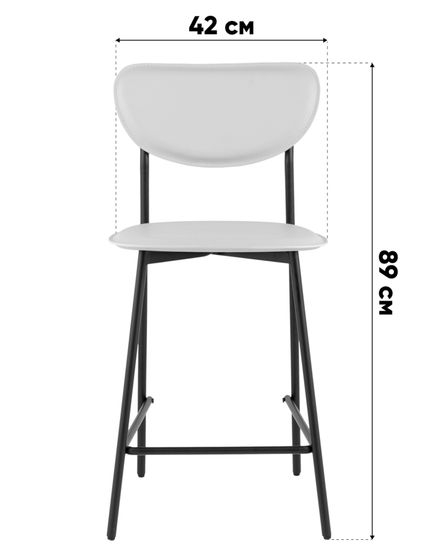 Стул полубарный Minnie коричневый