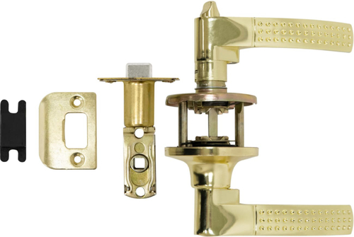 Замок ручка Золото с фиксатором 8510 ВК РВ (20шт/уп)