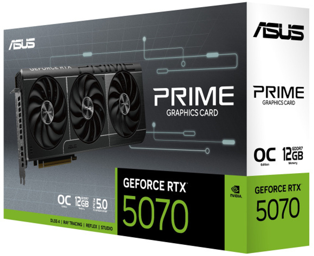 Видеокарта ASUS GeForce RTX 5070 PRIME OC (PRIME-RTX5070-O12G)