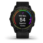 Часы для экстремальных видов спорта Garmin Enduro титановый корпус с угольно-серым DLC-покрытием и черный нейлоновый ремешок UltraFit 010-02408-01