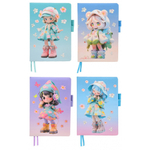 Блокнот Basir, формат А5, серия "Девочка", яркая обложка, 80 листов, размер 21*14.5 см