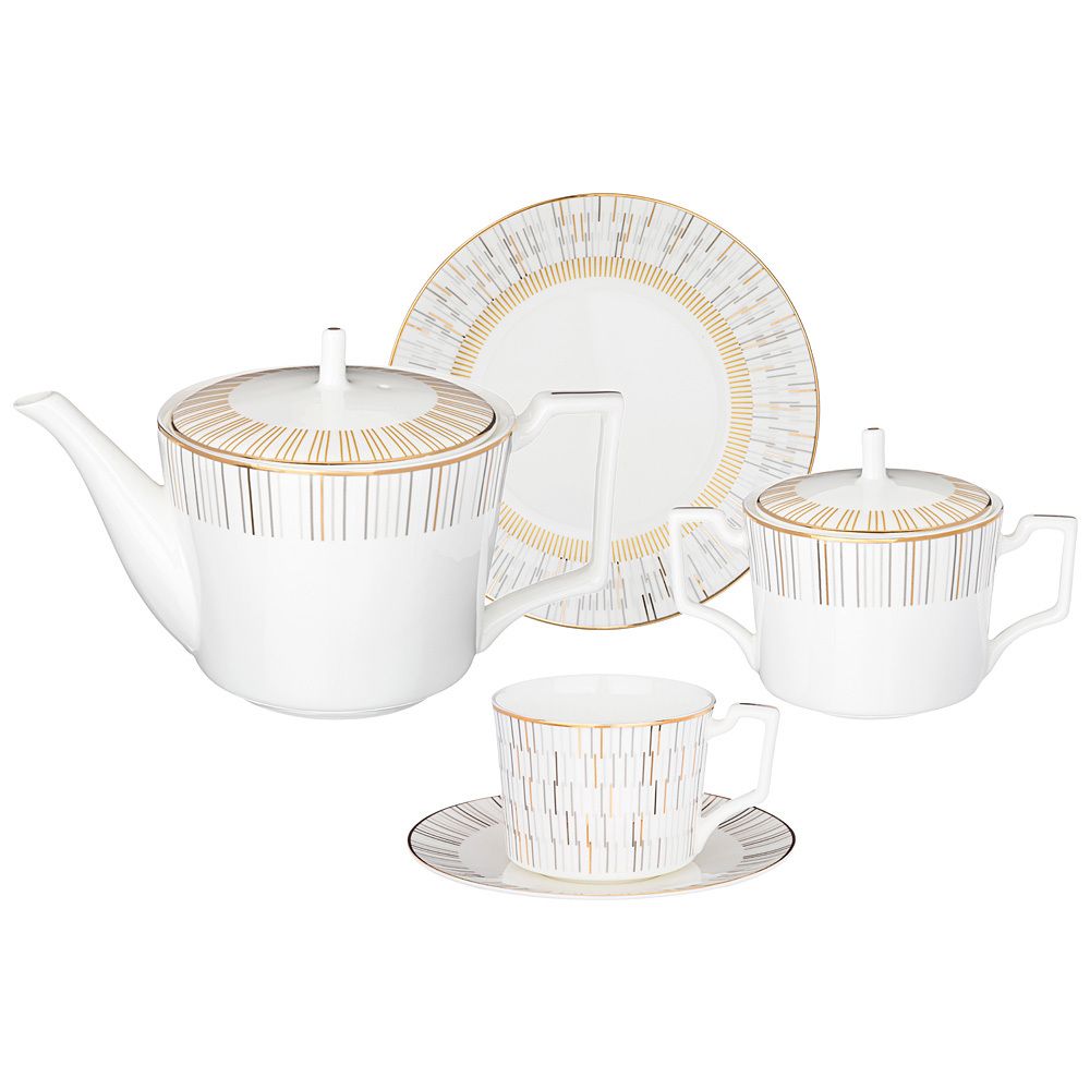 ЧАЙНЫЙ СЕРВИЗ LEFARD "AURORA" НА 6 ПЕР. 20 ПР. 1000/300/250 МЛ (КОР=2НАБ.)